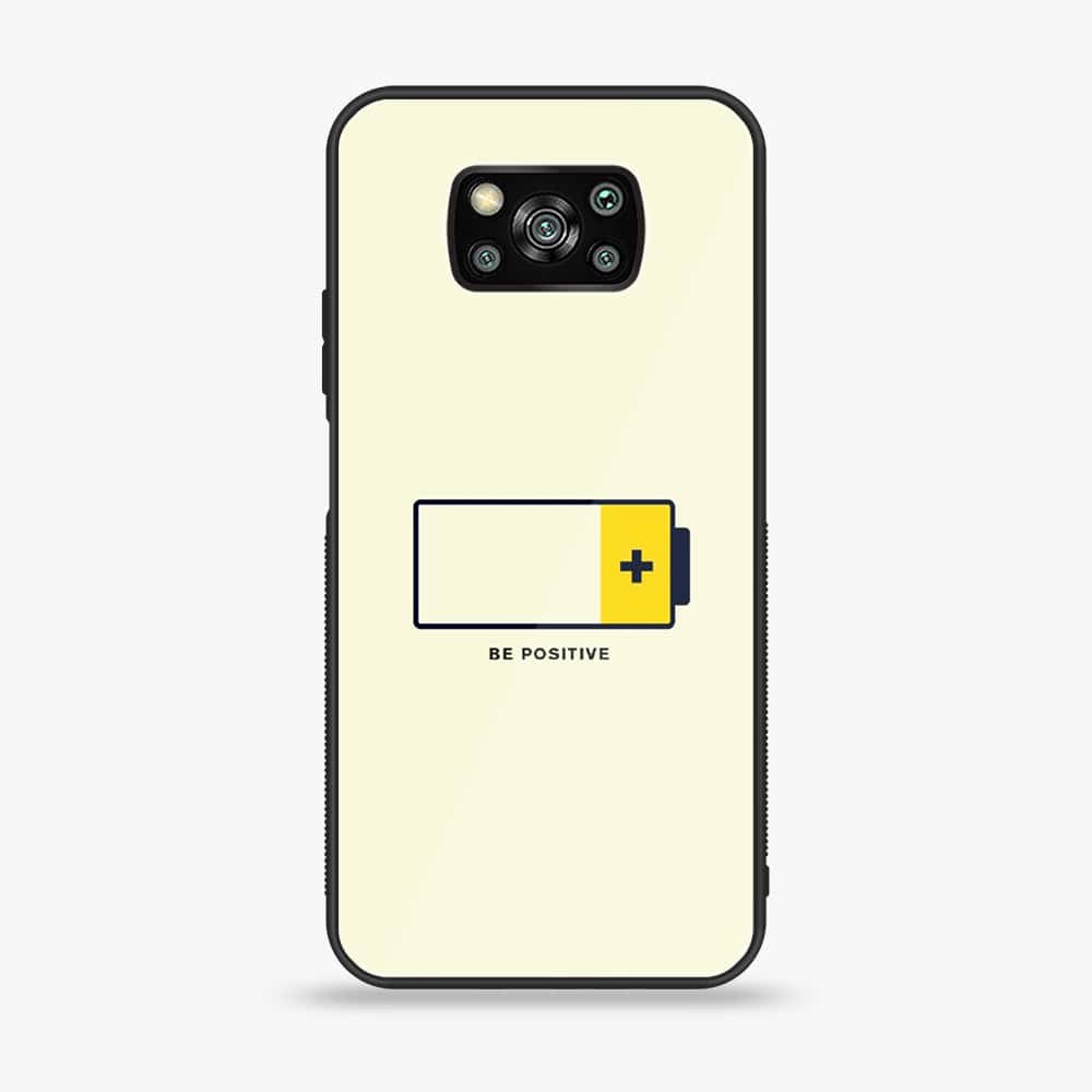 Xiaomi Poco X3 - Be Positive Design - Premium Printed Glass soft Bumper Shock Proof Case