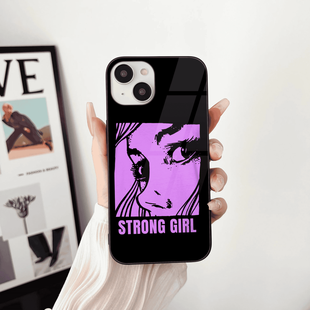 Strong Girl Design Premium Metal Case All Models