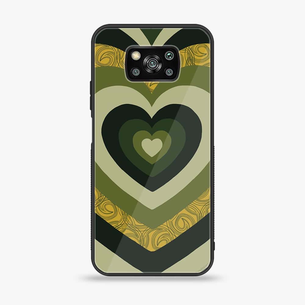 Xiaomi Poco X3 - Heart Beat Series 2.0 - Premium Printed Glass soft Bumper shock Proof Case