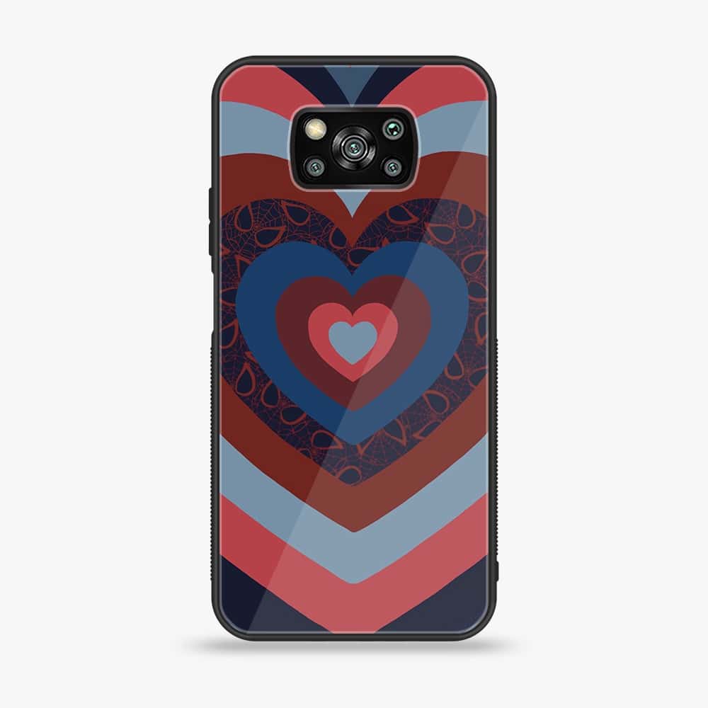 Xiaomi Poco X3 - Heart Beat Series 2.0 - Premium Printed Glass soft Bumper shock Proof Case