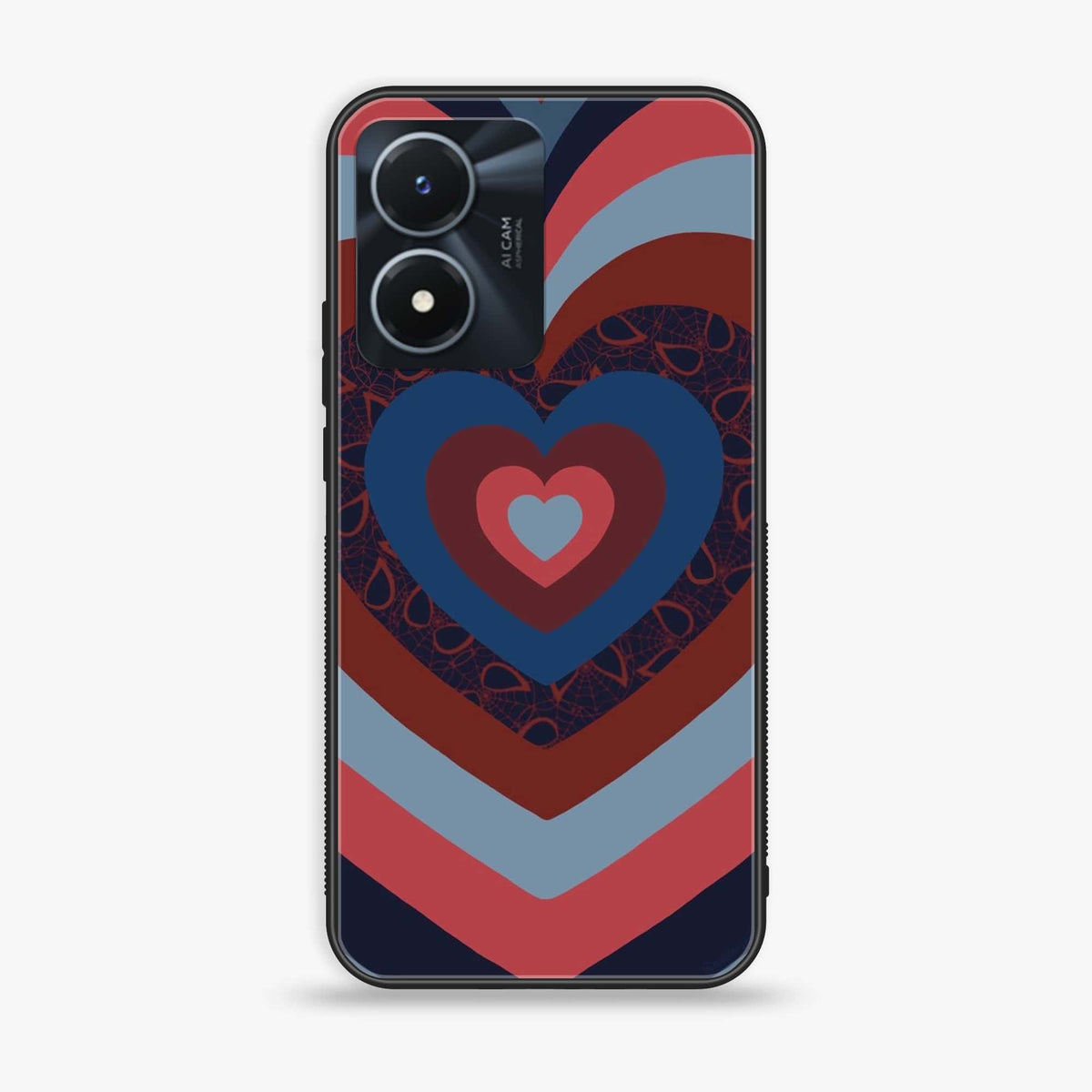 Vivo Y02s - Heart Beat Series 2.0 - Premium Printed Glass soft Bumper shock Proof Case