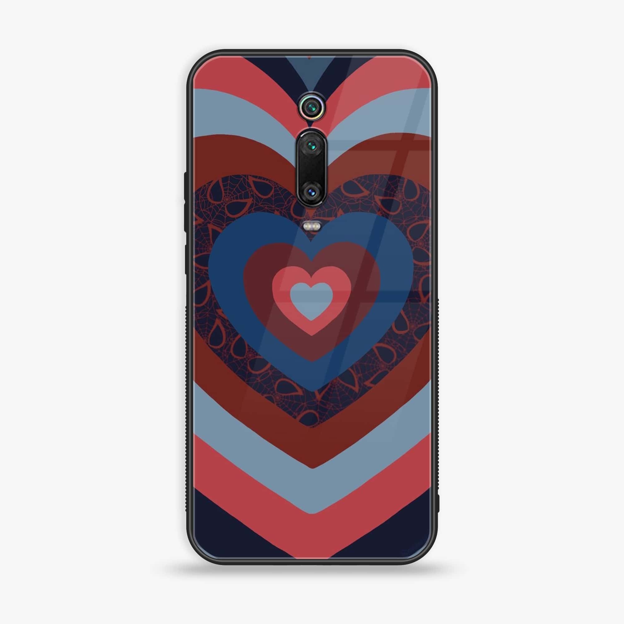 Xiaomi Mi 9T - Heart Beat Series 2.0 - Premium Printed Glass soft Bumper shock Proof Case