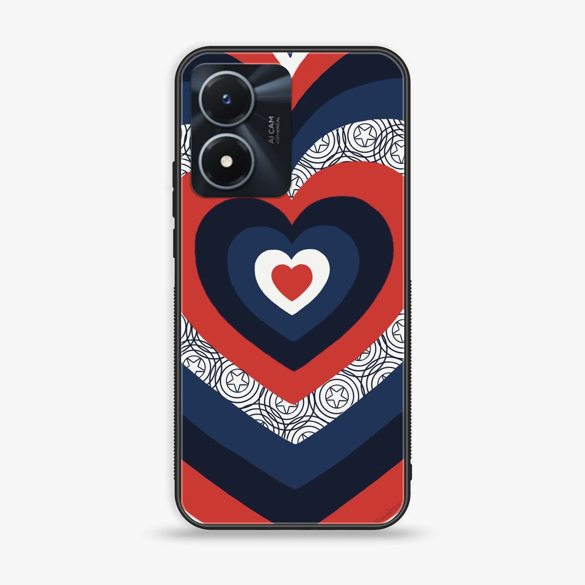 Vivo Y02s - Heart Beat Series 2.0 - Premium Printed Glass soft Bumper shock Proof Case