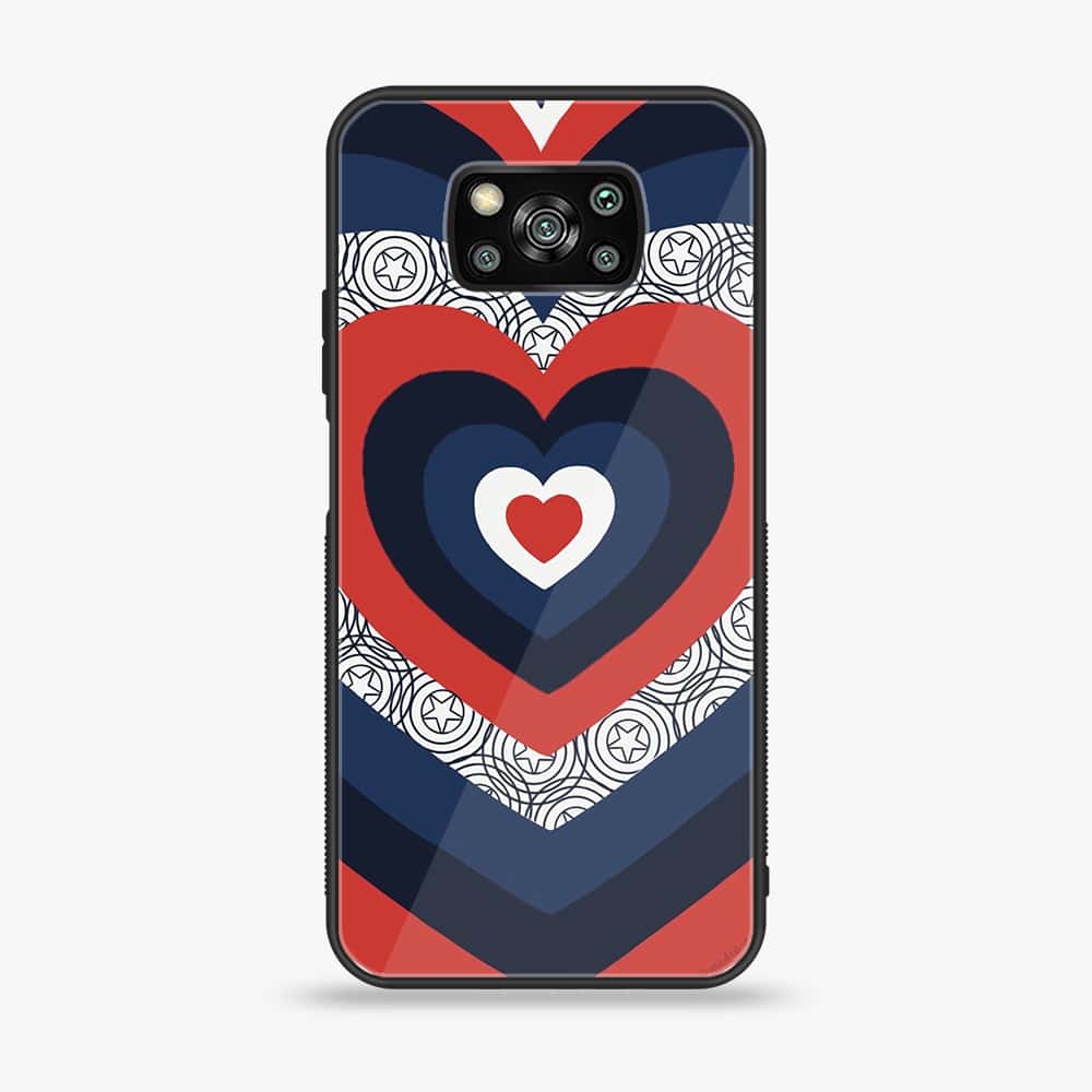 Xiaomi Poco X3 - Heart Beat Series 2.0 - Premium Printed Glass soft Bumper shock Proof Case