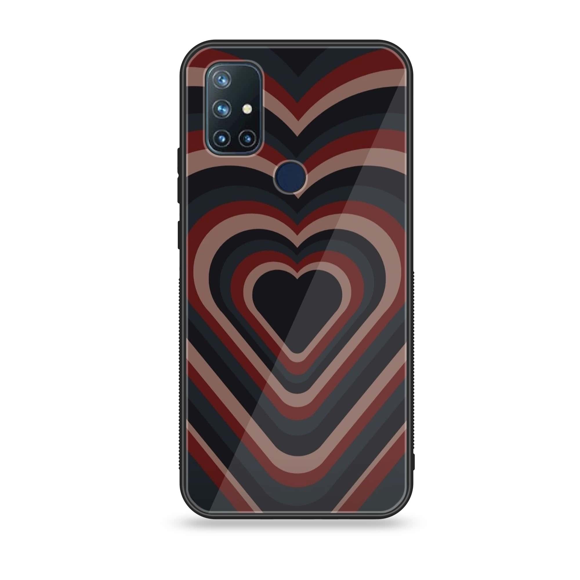 OnePlus Nord N10-Heart Beat 2.0 Series - Premium Printed Glass soft Bumper shock Proof Case