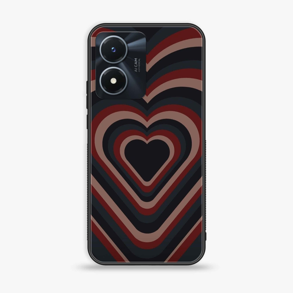 Vivo Y02s - Heart Beat Series 2.0 - Premium Printed Glass soft Bumper shock Proof Case