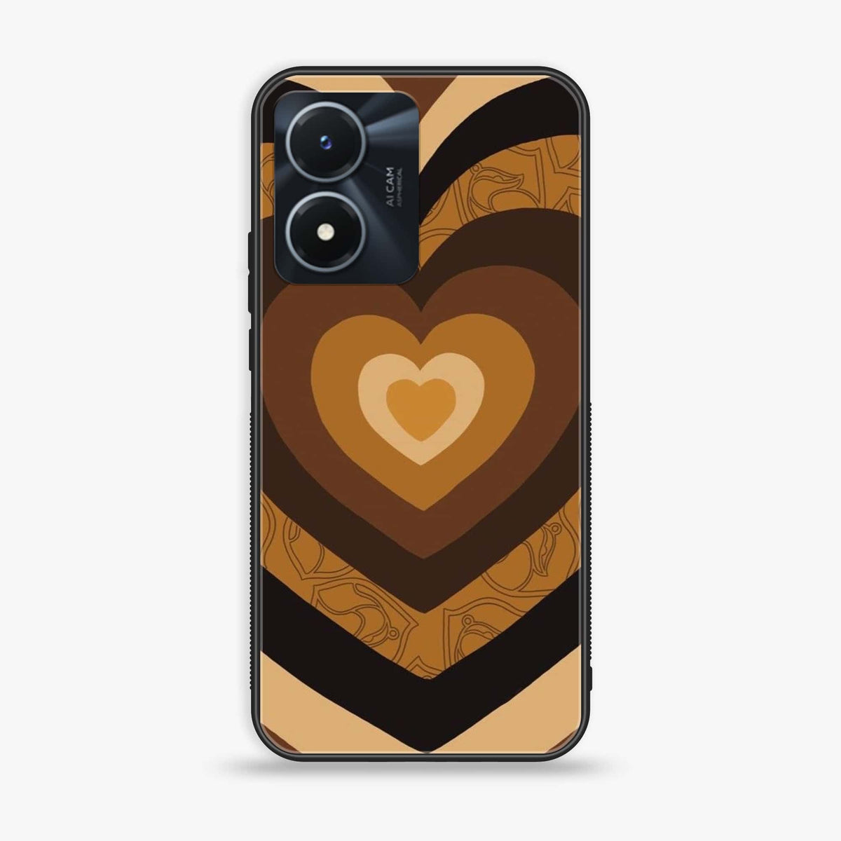 Vivo Y02s - Heart Beat Series 2.0 - Premium Printed Glass soft Bumper shock Proof Case
