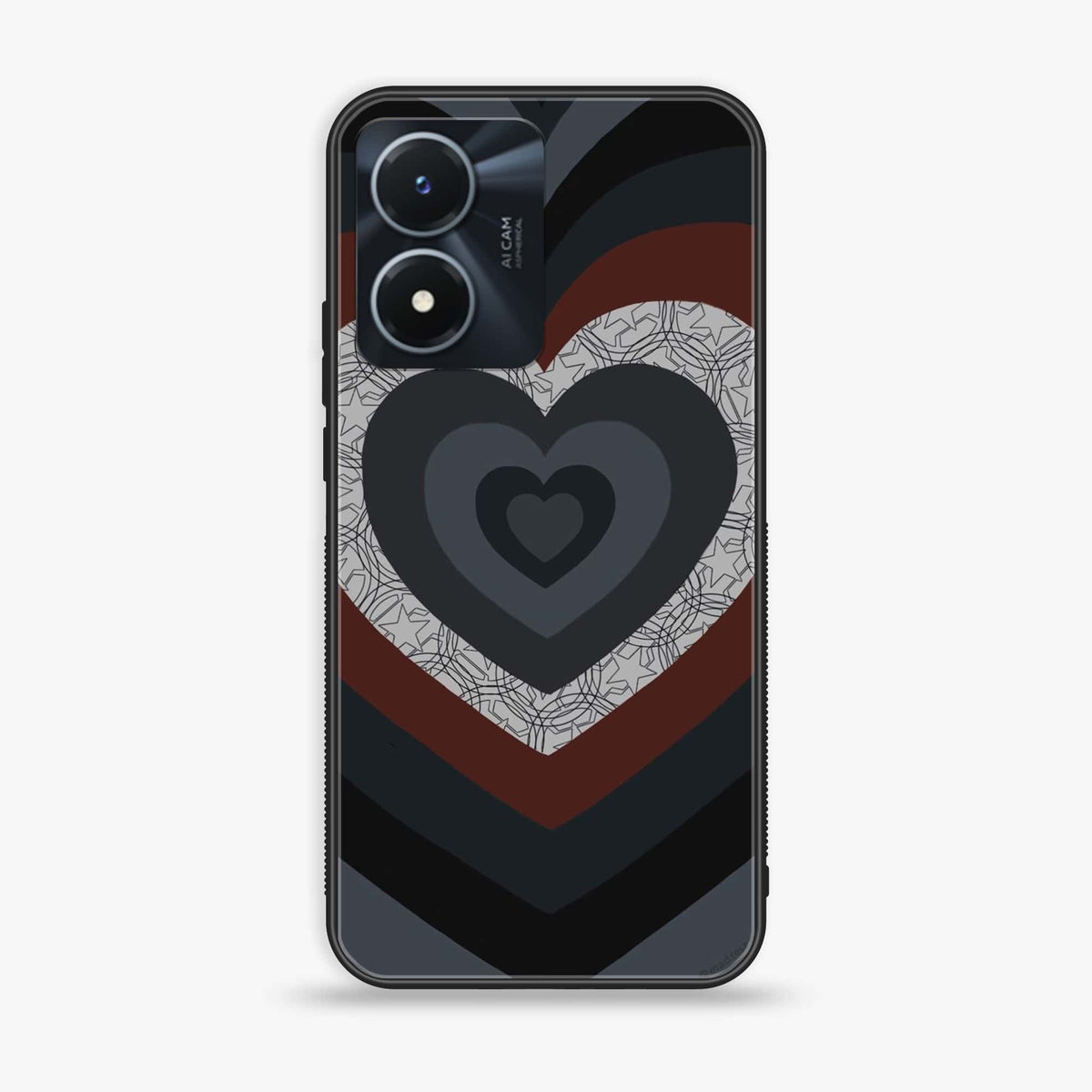 Vivo Y02s - Heart Beat Series 2.0 - Premium Printed Glass soft Bumper shock Proof Case