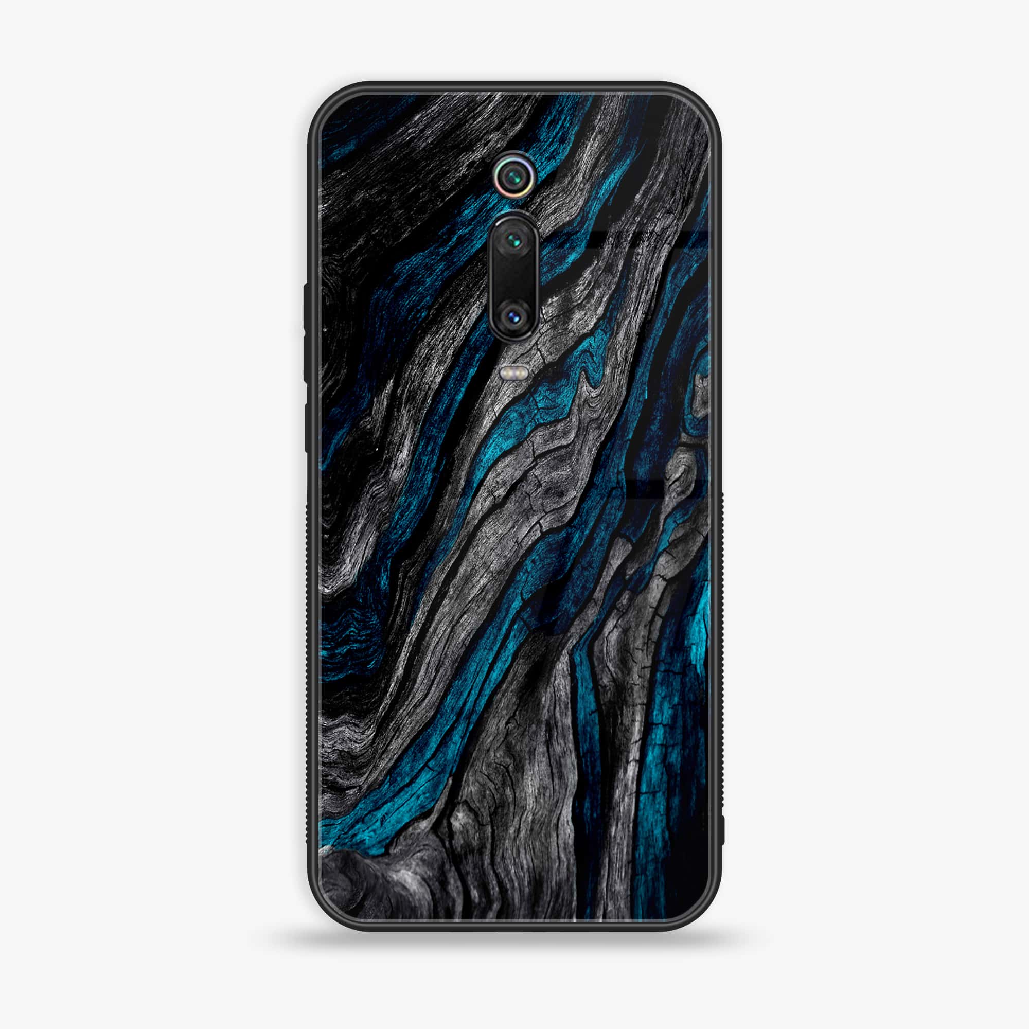 Xiaomi Mi 9T - Liquid Marble Series - Premium Printed Glass soft Bumper shock Proof Case