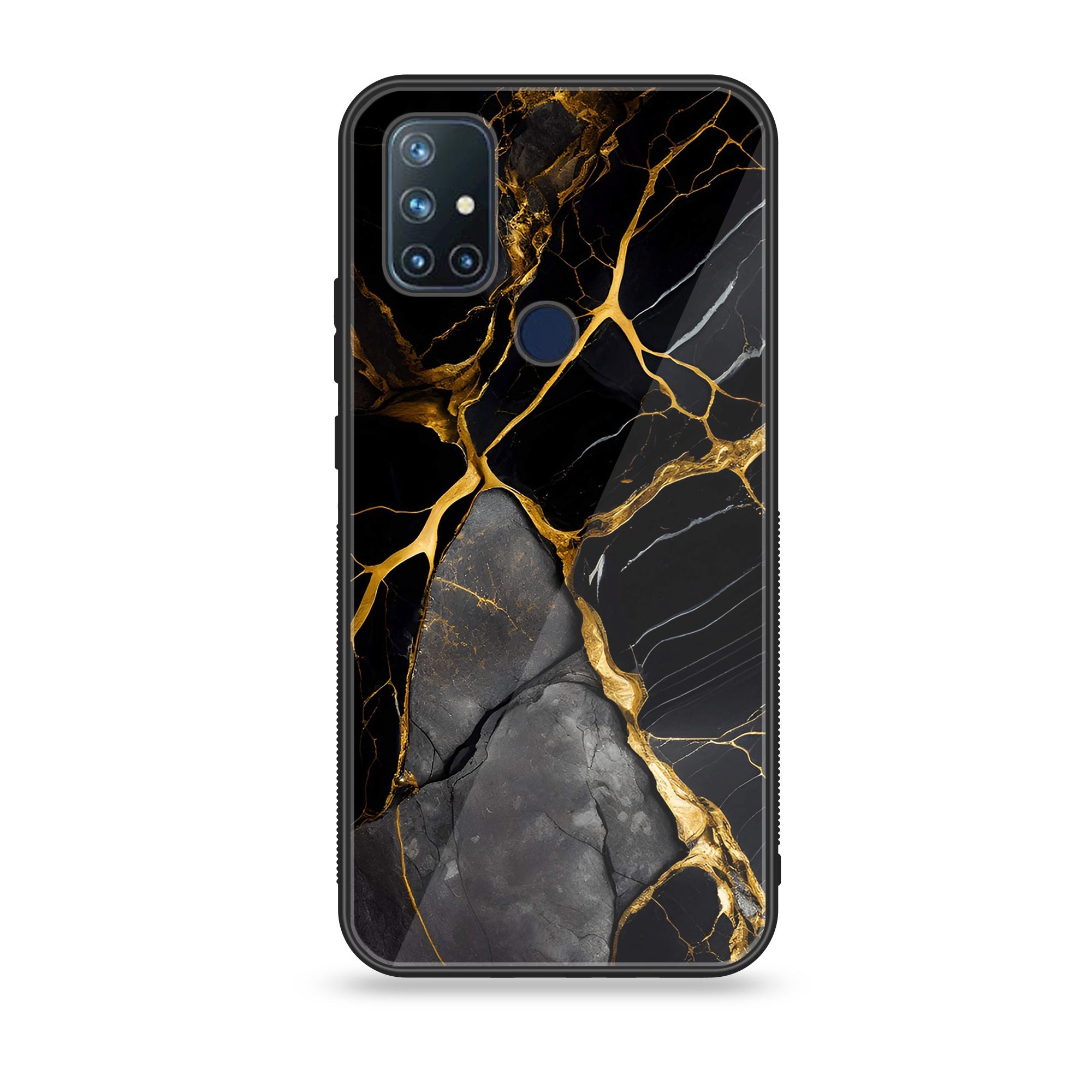 OnePlus Nord N10- Liquid Marble Designs - Premium Printed Glass soft Bumper shock Proof Case