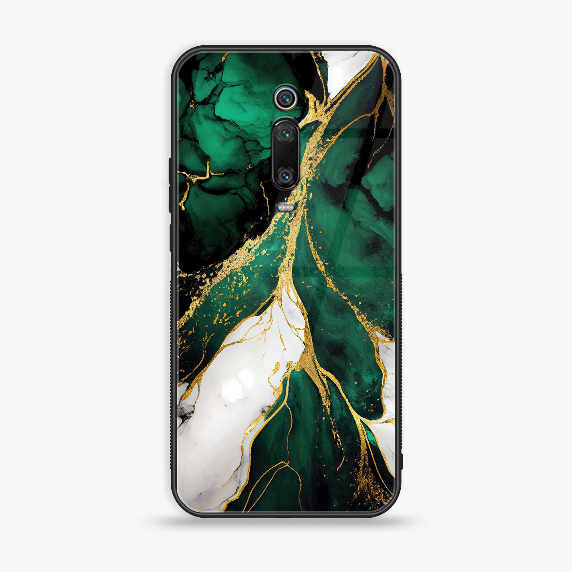 Xiaomi Mi 9T - Liquid Marble Series - Premium Printed Glass soft Bumper shock Proof Case