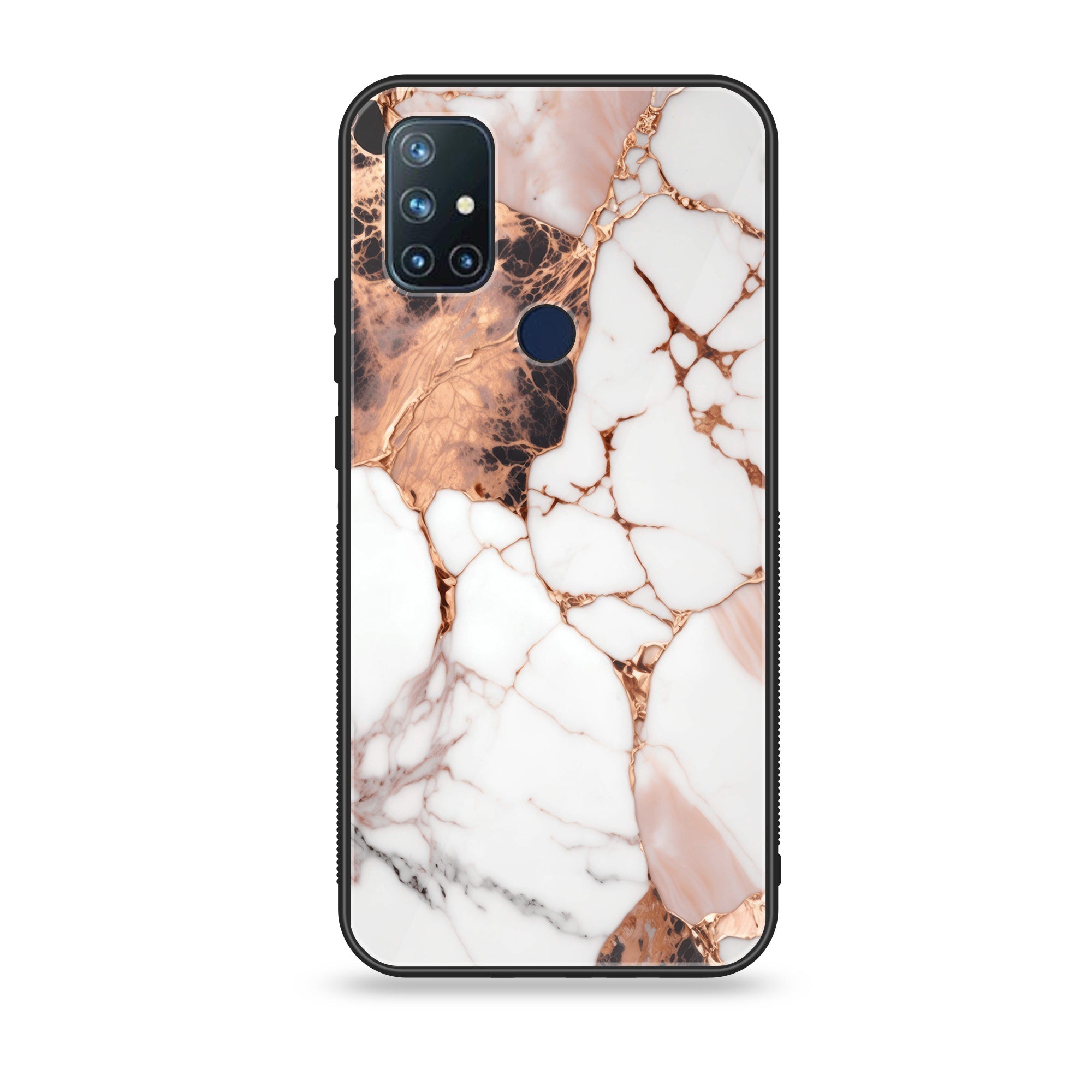 OnePlus Nord N10- Liquid Marble Designs - Premium Printed Glass soft Bumper shock Proof Case